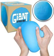 giant stress ball squeeze toy for ultimate stress relief logo