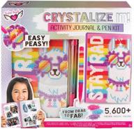 🎨 crafty fun with fashion angels crystalize it! activity journal & pen set: unleash your creativity with painting & crystal by numbers logo
