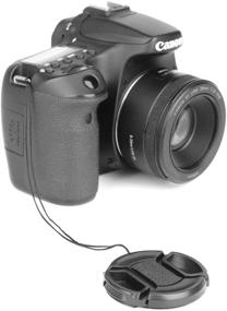 img 3 attached to ChromLives Center Pinch 58mm Lens Cap with Lens Cap Leash Hole Bundle - Compatible with Nikon, Sony, Canon & Other DSLR Cameras - UV Lens Protection (1pcs)