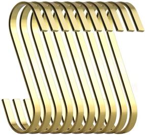 img 1 attached to 🔗 12 Pack Chrome Finish Hanging Hooks - RuiLing: Premium Quality and Stylish Design