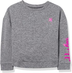 img 4 attached to 👕 Рубашка с коротким рукавом для девочек Hurley: высокопроизводительная одежда для активных девочек