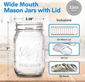 img 2 attached to Ball Wide Mouth Mason Jars