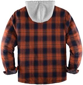 img 3 attached to 👕 ZENTHACE Quilted Button Flannel Jacket - Stylish Men's Clothing and Shirts for Fashionable Comfort