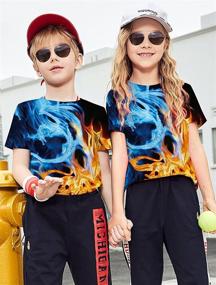 img 2 attached to 👕 Playful and Unique Tops, Tees & Shirts for Boys: Discover RAISEVERN Children's Crewneck Novelty Playwear Clothing