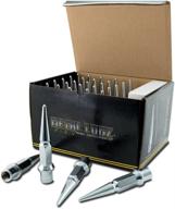 🔩 metal lugz spiked lugz - dually chrome 14x1.5 thread 4.9" overall length kit (32 lugs & 1 key) - 7004k8: enhance your vehicle's style and performance! logo