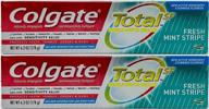 🪥 colgate total fresh mint stripe toothpaste - 6 oz, pack of 2 for improved seo logo