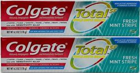 img 4 attached to 🪥 Colgate Total Fresh Mint Stripe Toothpaste - 6 oz, Pack of 2 for Improved SEO