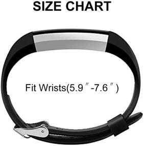 img 1 attached to Awinner Ремешки для Fitbit Alta HR, силиконовая запасная лента для Fitbit Alta HR и Alta (Классическая) - крупный размер, набор из 10 штук