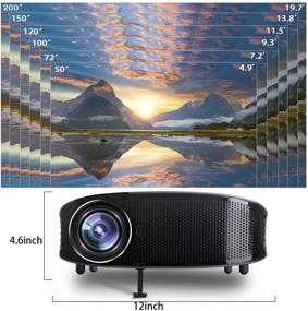 img 3 attached to 📽️ DHAW 3800LM Full HD HDMI Video Projector for Laptop Business PowerPoint Presentation and Home Theater (with PPT Clicker)