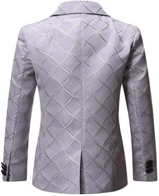 img 1 attached to 🤵 Tuxedo Paisley Blazer Wedding Boys' Clothing in Suits & Sport Coats