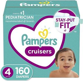 img 4 attached to 👶 Pampers Cruisers Size 4 Diapers - 160 Count | ONE MONTH SUPPLY, Packaging May Vary