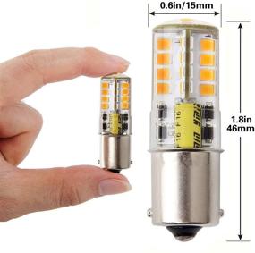 img 3 attached to High-Quality 1156 LED Bulb 12V 5W Warm 😍 White 3000K - Waterproof Design - Pack of 2
