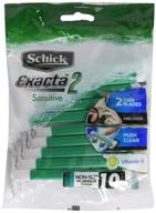 schick exacta2 sensitive disposable razor, 10 count(pack of 2) - improved seo-friendly product name logo