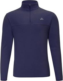img 3 attached to Willit Pullover Sweaters Quarter Zip Lightweight