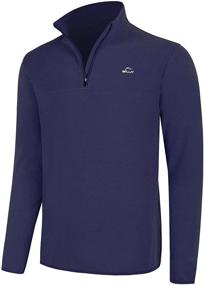 img 4 attached to Willit Pullover Sweaters Quarter Zip Lightweight