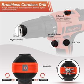 img 1 attached to Powerful Cordless Brushless JUEMEL Lithium 💪 Ion Electric Tool: A Game Changer for Efficiency!