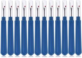 img 4 attached to 🧵 ESHATO Sewing Seam Rippers: A Versatile Set of 12 Stitch Thread Unpickers & Cutters for Crafting