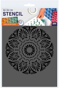 img 3 attached to Mandala Stencil - A4 Size - 8.3 × 11.7 inches - Ø 7 inch Mandala - Reusable and Kid-Friendly Stencil - Ideal for Painting, Crafts, Cakes, Windows, Walls, and Furniture - Plastic Stencil