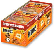 🔥 hothands adhesive body warmers - long lasting & odorless heat for up to 12 hours - 40 individual warmers логотип