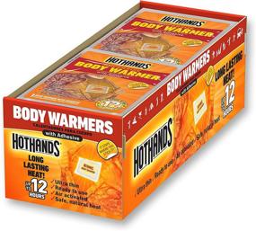 img 4 attached to 🔥 HotHands Adhesive Body Warmers - Long Lasting & Odorless Heat for Up to 12 Hours - 40 Individual Warmers