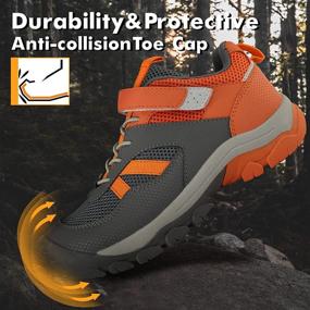 img 2 attached to OUTVENTURE Outdoor Hiking Lightweight Trekking Boys' Shoes - The Perfect Outdoor Footwear for Adventurous Boys