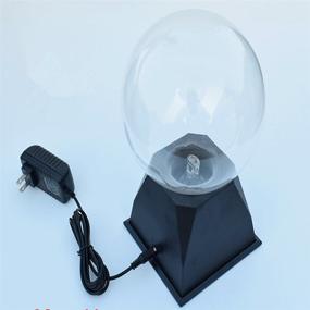 img 1 attached to 🌐 8-Inch Pelddy Touch Sound Sensitive Glass Plasma Ball Lamp Crystal Globe Design - Green Color