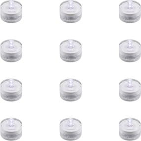 img 4 attached to 🕯️ JINHEZO Flameless Battery Tea Lights - LED Flickering Tealight Candles for Home Party Decorations, Outdoor Wedding Table Decor, Indoor Night Decoration, Romantic Warmer - 12 Pack (White)