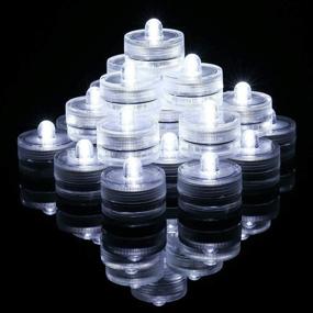 img 3 attached to 🕯️ JINHEZO Flameless Battery Tea Lights - LED Flickering Tealight Candles for Home Party Decorations, Outdoor Wedding Table Decor, Indoor Night Decoration, Romantic Warmer - 12 Pack (White)