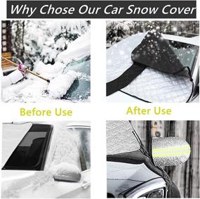 img 3 attached to 🌨️ Golufomi Windshield Cover for Ice and Snow: Ultimate Protection for Cars, SUVs, and Trucks in All Weather