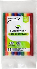 img 1 attached to 🔫 Surebonder CS-15VC Cool Shot Mini Glue Sticks - Super Low Temperature, Assorted Colors, 4-Inch x .27-Inch, Pack of 15