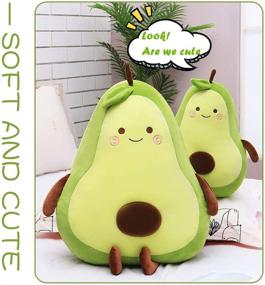 img 1 attached to 🥑 XICHEN 27 Inch Large Green Simulation Avocado Plush Toy Doll Sleeping Pillow, Holiday Warm Gift Plush Toy Pillows (Seated)