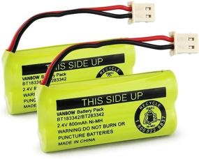 img 4 attached to ⚡️ 2.4V 800mAh Ni-MH Battery Pack for AT&amp;T and VTech Cordless Phones - Compatible with BT166342/BT266342, BT162342/BT262342, CS6709, CS6609, CS6509, CS6409, EL52100, EL50003 (Pack of 2)