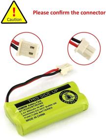 img 1 attached to ⚡️ 2.4V 800mAh Ni-MH Battery Pack for AT&amp;T and VTech Cordless Phones - Compatible with BT166342/BT266342, BT162342/BT262342, CS6709, CS6609, CS6509, CS6409, EL52100, EL50003 (Pack of 2)