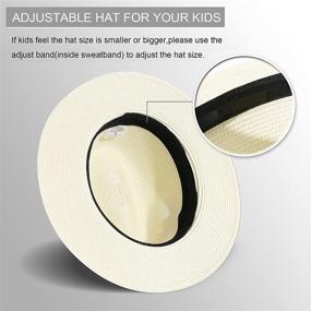 img 2 attached to 🌞 Lanzom Unisex Summer Floppy Beige Hats & Caps – Ultimate Boys' Accessories for Sun Protection