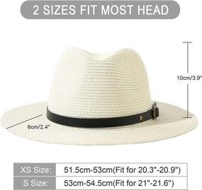 img 3 attached to 🌞 Lanzom Unisex Summer Floppy Beige Hats & Caps – Ultimate Boys' Accessories for Sun Protection