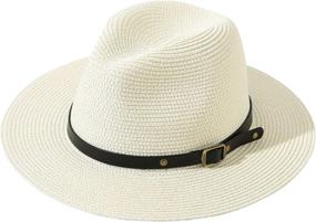 img 4 attached to 🌞 Lanzom Unisex Summer Floppy Beige Hats & Caps – Ultimate Boys' Accessories for Sun Protection