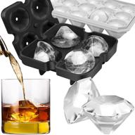 🧊 2 pack silicone ice cube tray with lid - easy-release flexible 19-ice cube molds - stackable freezer ice trays for whiskey, chilled drinks, cocktails, diy - bpa-free логотип