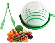 5 in 1 salad cutter bowl: quick and easy salad slicer chopper, strong and durable, bpa free material logo