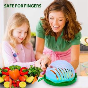 img 2 attached to 5 in 1 Salad Cutter Bowl: Quick and Easy Salad Slicer Chopper, Strong and Durable, BPA Free Material