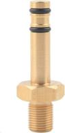 🔌 gurlleu 1/8 bspp to pcp paintball fill probe replacement adapter: brass air tool fittings for bsa r10/t10 - quality and compatibility assured logo