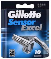 🪒 gillette sensor excel - 30 count (3 x 10 pack): precision shaving blades for smooth results logo