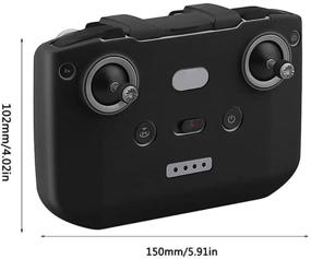 img 3 attached to INSYOO Remote Controller Silicone Protective Cover - Dust-proof 🎮 Skin Guard for DJI Mavic Air 2S/Air 2/Mini 2 - Black