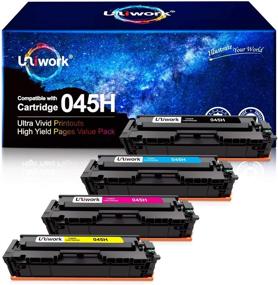 img 4 attached to Uniwork Replacement Toner Cartridge for Canon 045/045H - 4 Pack