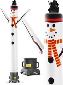 img 4 attached to LookOurWay Snowman 10Ft Tall Air Dancers Inflatable Tube Man Complete Set With 1/2 HP Sky Dancer Blower