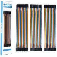 🔌 rexqualis 120pcs 20cm breadboard jumper wires dupont wire kit - 40pin male to female, male to male, female to female for arduino, diy, raspberry pi 2 3 logo