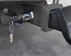 img 1 attached to 🔒 Cocoweb 5/8" Heavy Duty Hitch Receiver Locks - Silver