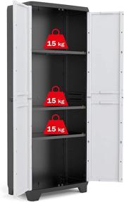 img 3 attached to 🚪 Spacious and Durable: The Linear 69" H x 27" W x 16" D Storage Cabinet