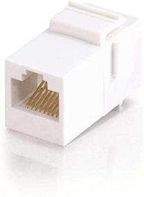 img 1 attached to C2G 03677 RJ45 (8P8C) Keystone Coupler Insert Module - White