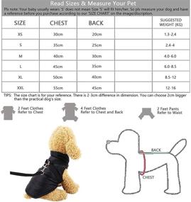 img 3 attached to 🐾 AMVEEDI Winter Coats for Dogs - Windproof Waterproof Cold Dog Jacket with Adjustable Straps for Warmth - Dog Athletic Vest (Black, XS)