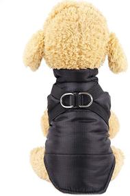 img 2 attached to 🐾 AMVEEDI Winter Coats for Dogs - Windproof Waterproof Cold Dog Jacket with Adjustable Straps for Warmth - Dog Athletic Vest (Black, XS)